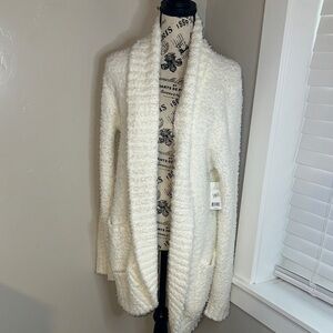 Honeydew Intimates Soft Cream Cardigan Duster NWT
